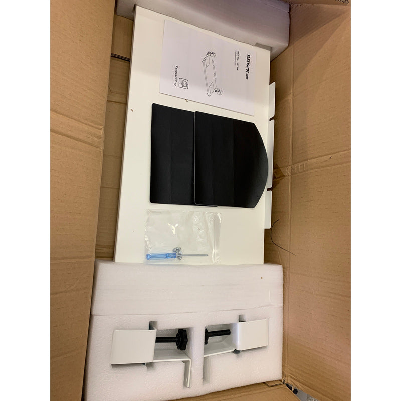 Flexispot Keyboard Tray WHITE Desk Accessory, Clamp-On Desk, 25" x 12" KT3W