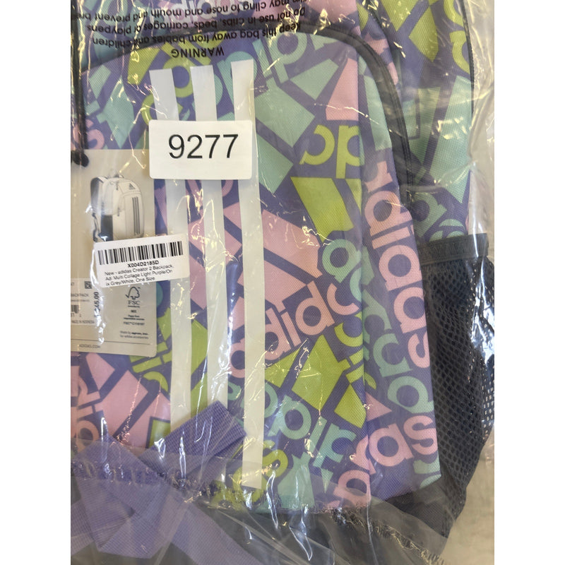 Adidas Young BTS Creator 2 Backpack School Adidas Multi Collage Light Purple