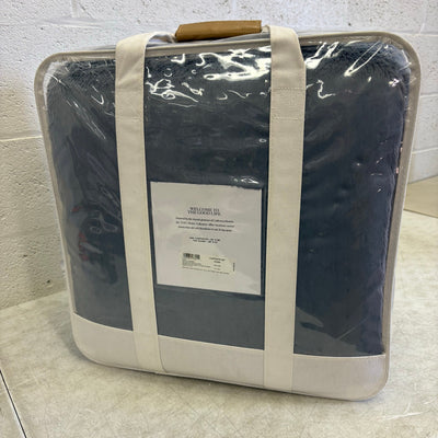 UGG Lanai Queen Comforter Set w 2 Shams, Faux Fur Soft Bedding - Chambray