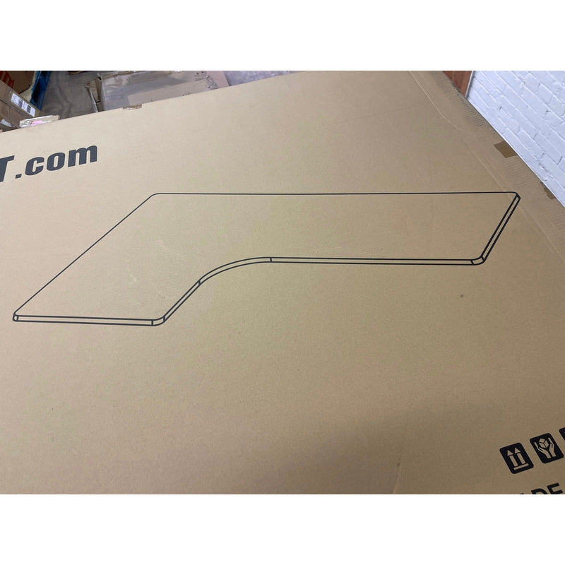 Flexispot Desk Top Only No Frame, L-shaped 63" x 42" x 1" Black