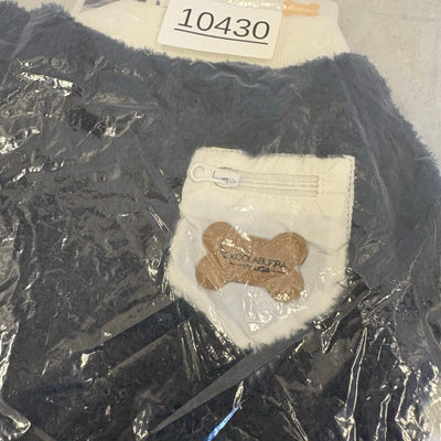 Koolaburra by UGG Pet Fuzzy Dakota Dog Sweater 15-16" Collar Blue/White - Medium