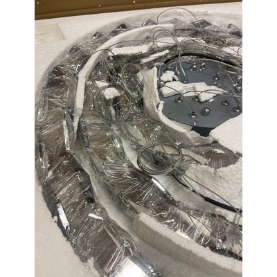 3-Ring Crystal Chandelier, K9 Crystal Chandelier Modern 100" Hanging Light