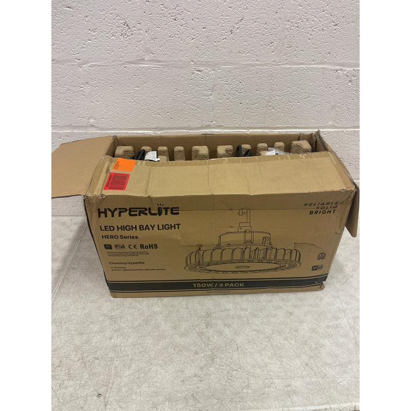 4-PACK Hyperlite LED High Bay Light - Black Hero Series, 21750lumens AC 120-277V