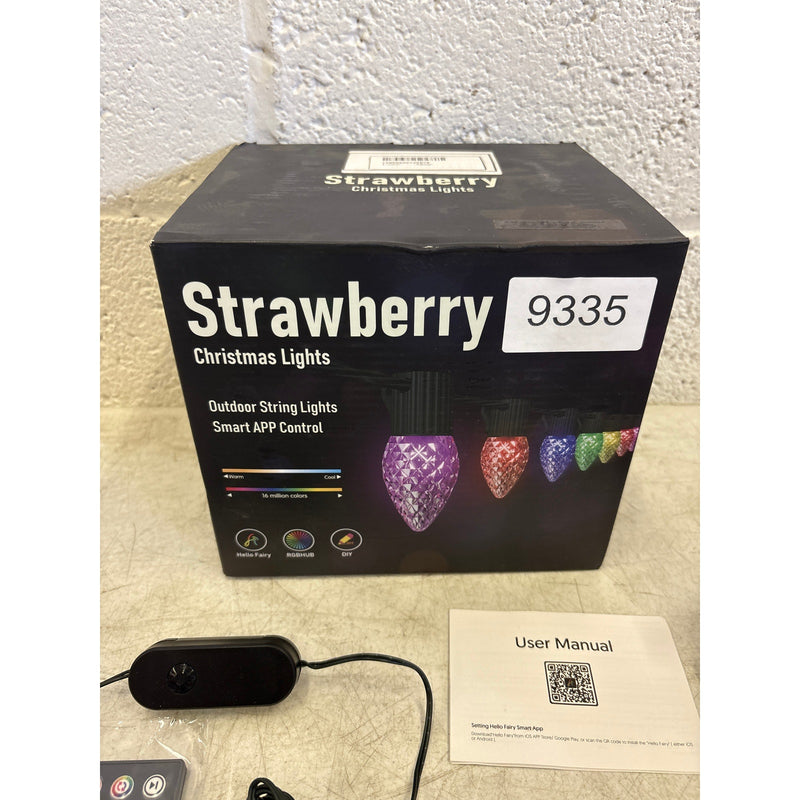 Brightown 66Ft C9 LED Christmas Lights Outdoor, 100LED RGB Christmas Tree Lights