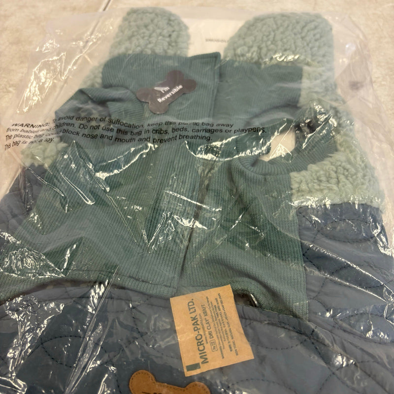 Koolaburra by UGG Pet Carson Reversible Dog Vest - 15-16" Collar, Green - Medium