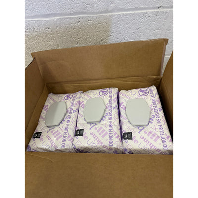 (9 packs of 90) Amazon Elements Baby Wipes, Sensitive, Flip-Top Packs