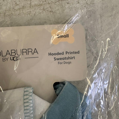 Koolaburra by UGG Pet Hooded Sweatshirt Dog Jacket 12-13" Collar, Aqua - Small