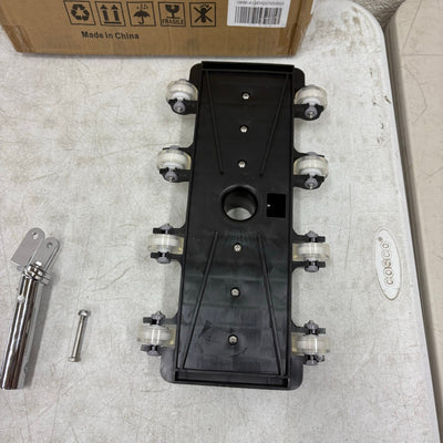 14in Pool Vacuum Brush Head Plastic Handheld Pool Purge Suction Cleaner w Wheels