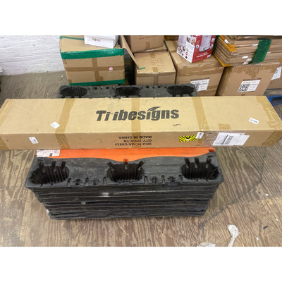 Tribesigns 2-Tier Console Table 70.8" Sofa Table Hallway Table, Open Shelf, Gray