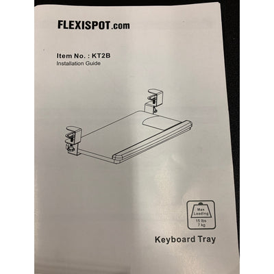 FlexiSpot Retractable Keyboard Tray Under Desk Slide-Out 25" x 12" KT2B