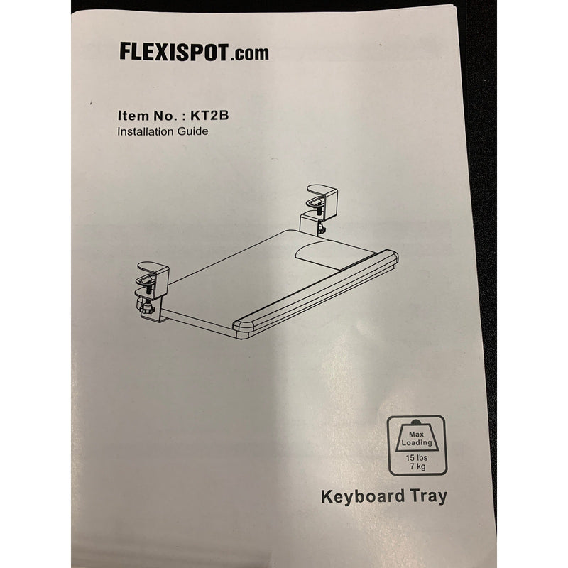FlexiSpot Retractable Keyboard Tray Under Desk Slide-Out 25" x 12" KT2B