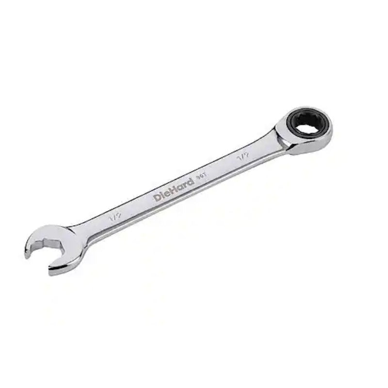 DieHard 1/2" Ratcheting Wrench, 4" Swing Arc 90 Tooth, Hand Tools - DHP55018