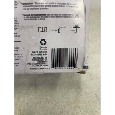 LOT-OF-90 HDX N95 Non Valve Respirator Face Mask, Contour Fit, Head Straps