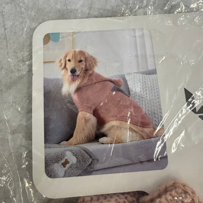 Koolaburra by UGG Pet Koola Star Hoodie for Dogs, 20-21" Collar, Pink Jacket, XL