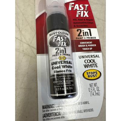 Rust-Oleum Stops Rust Fast Fix Universal Cool White Touch Up Brush/Marker, .5 oz
