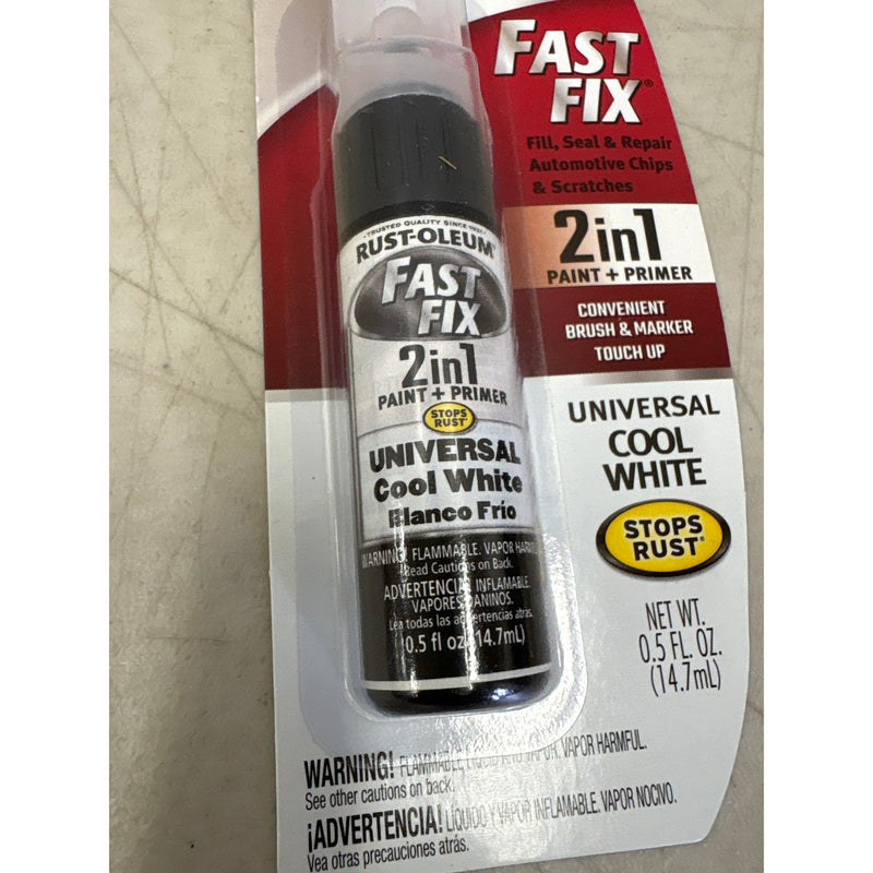 Rust-Oleum Stops Rust Fast Fix Universal Cool White Touch Up Brush/Marker, .5 oz