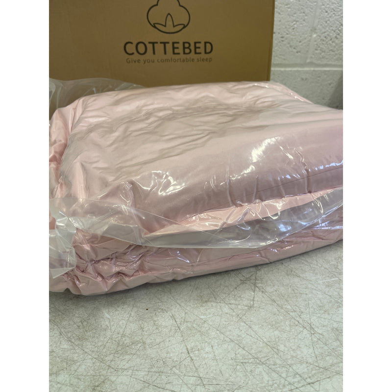 COTTEBED Super Soft Comforter Set, Pink KING/CALIFORNIA KING 107"x92" Bedding