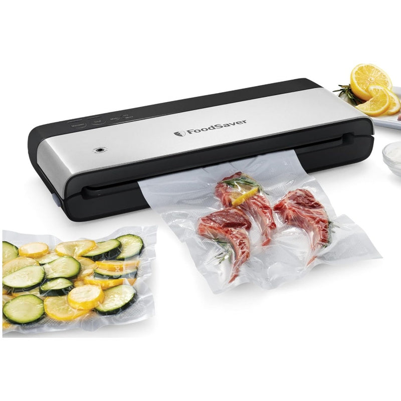 FoodSaver PowerVac Compact Vacuum Sealing Machine Stainless Steel VS0150