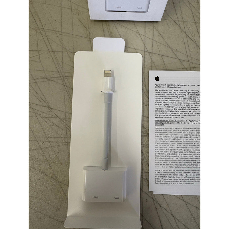 Apple - Lightning Digital A/V Adapter - White