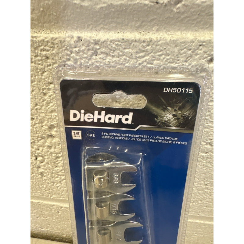 DieHard 8-Piece SAE Crowsfoot Wrench Set for Tight Spaces, Hand Tools DH50115