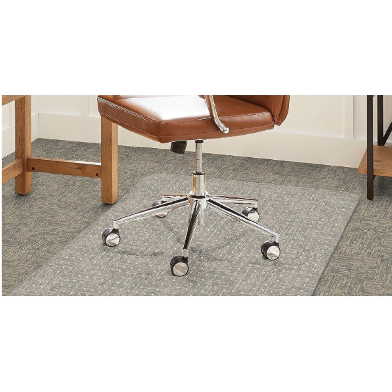 2-Pack Office Chair Mat For Carpet 36" x 48" Plastic Heavy Duty Desk Mats Clear