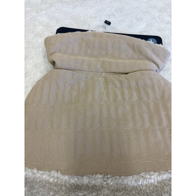 UGG Sherpa Quilted Pet Coat, Hook & Loop Straps, Soft & Cozy, Tan - Large Size