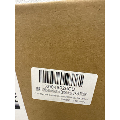 2-Pack Office Chair Mat For Carpet 36" x 48" Plastic Heavy Duty Desk Mats Clear