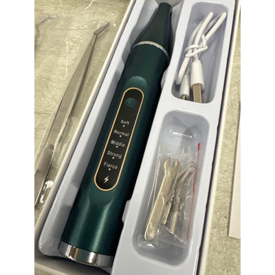 Ultrasonic Tooth Cleaner Tartar Plaque Remover Electric Dental Whiten Kit Green