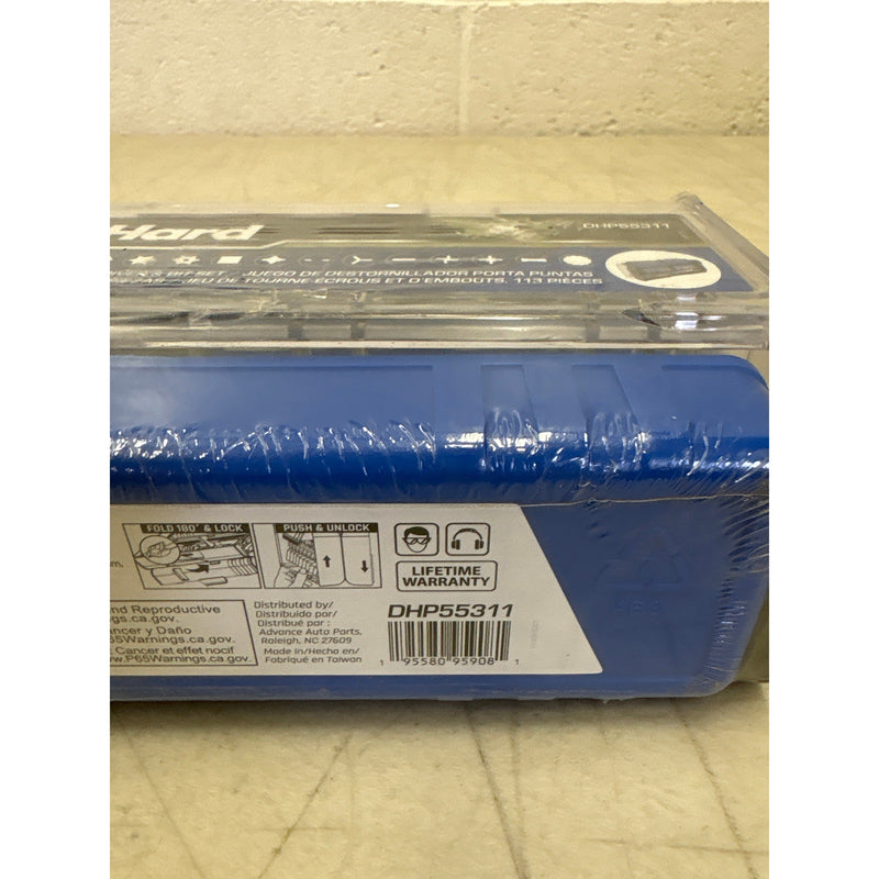 DieHard 1/4" Drive Nut Driver & Bits Set w Case, 113 Piece, Hand Tools DHP55311