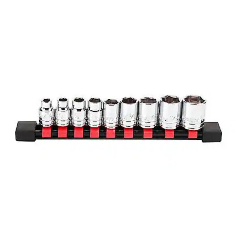 DieHard 3/8" Drive 6-Point Socket Set, SAE, 9-Piece, Hand Tools - DHP55246