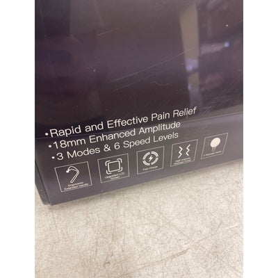 IASUI Massage Gun Extended Handle Back Massager 4 Heads, 3 Modes & 6 Speeds