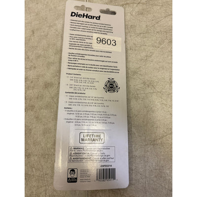 DieHard 20-Piece 1/4" and 3/8" Drive Anti-Slip Socket Set, SAE, - DHP55314