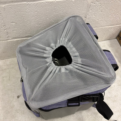 JOYTUTUS Small Pet Carrier Dog & Cat Backpack for Bike or Shoulder Strap, Purple