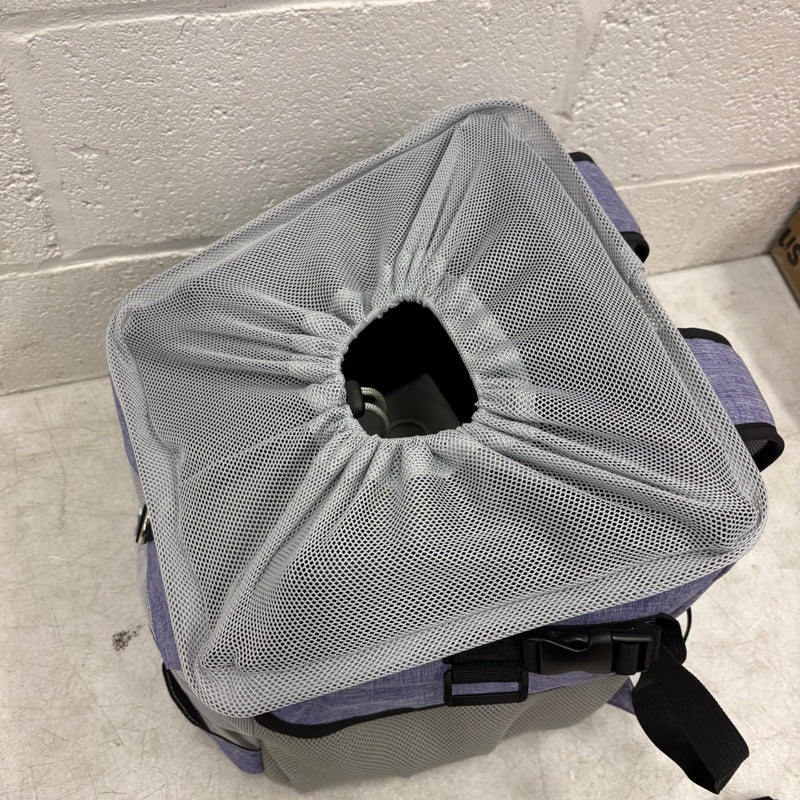 JOYTUTUS Small Pet Carrier Dog & Cat Backpack for Bike or Shoulder Strap, Purple