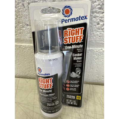 Permatex The Right Stuff: 1 Minute Gasket Maker: Black, 3 OZ - Car Auto Tools