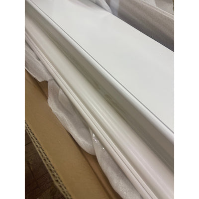 Nova Solo Halifax Floating Wall Shelf, White 4.7 x 9.6 x 47.2 in. Ding/ Dent