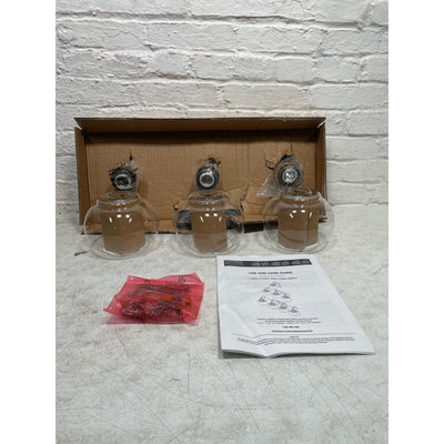 Halyn 23" 3-Light Fixture Matte Black w Brass Vanity Light Home Decorators