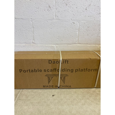 DaoLift 78.74"x9.84 Carbon Steel Scaffolding Platform of Cap 660 LBS 40-65" H