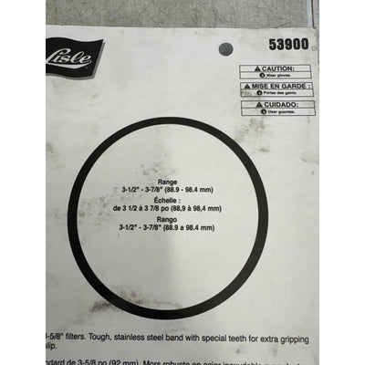 Lisle Small Filter Wrench Standard 3-5/8" Oil Filter Wrench, Hand Tools - 53900