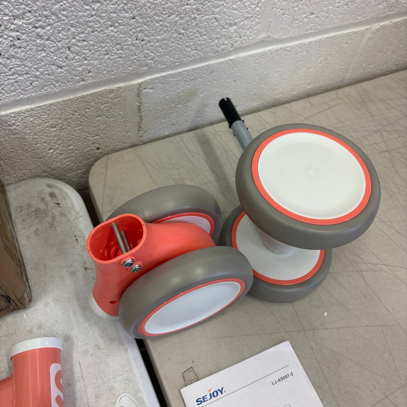 SEJOY Baby Walker Balance Bike 4-Wheels for 12-24 Months Toddler Bicycle Toys