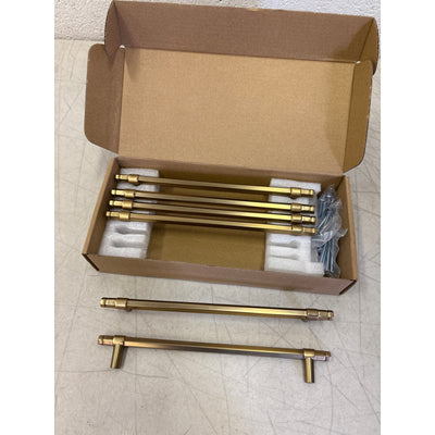 6-Pack Goo-Ki 7-1/2" Hole Center Cabinet Pulls Dark Champagne Bronze, Hardware