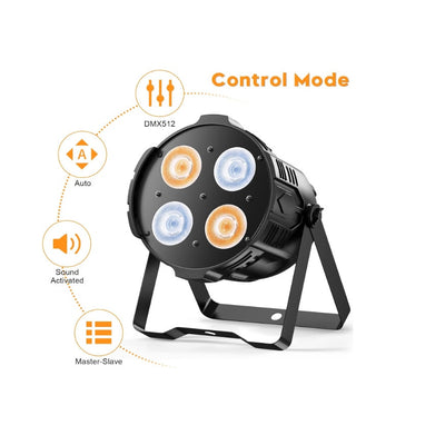 2-PACK 200W COB LED Stage Lights Warm & Cool White Stage Spotlights Concert