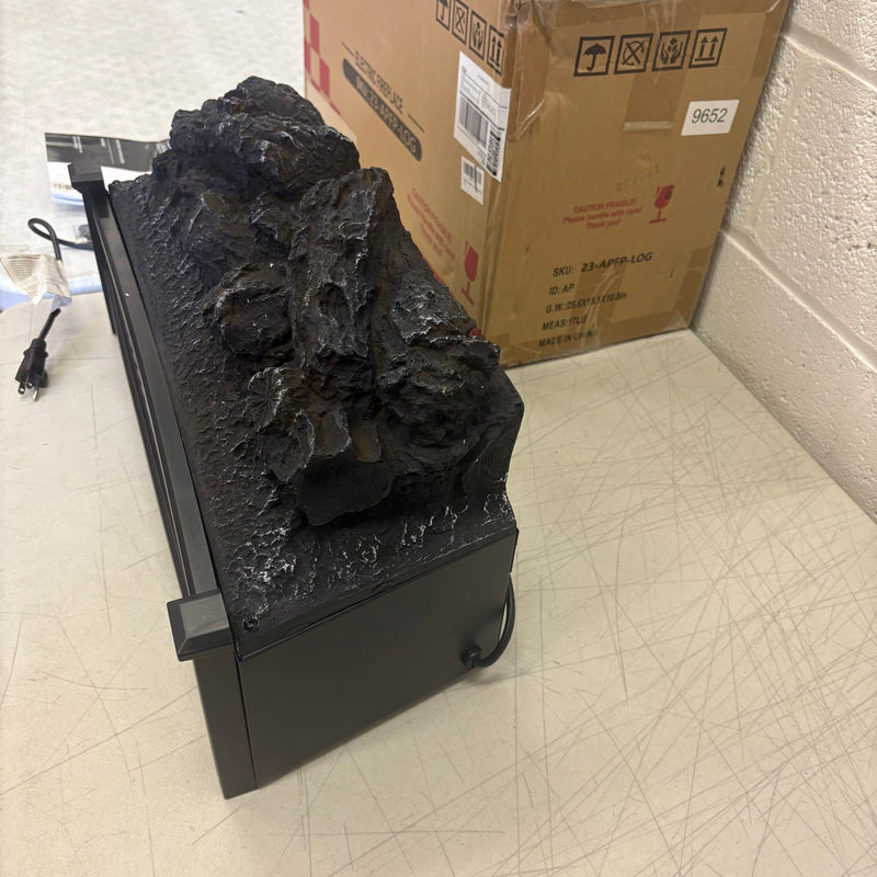 Infrared Electric Fireplace Logs, 23" Infrared Quartz, Remote Control Fireplace