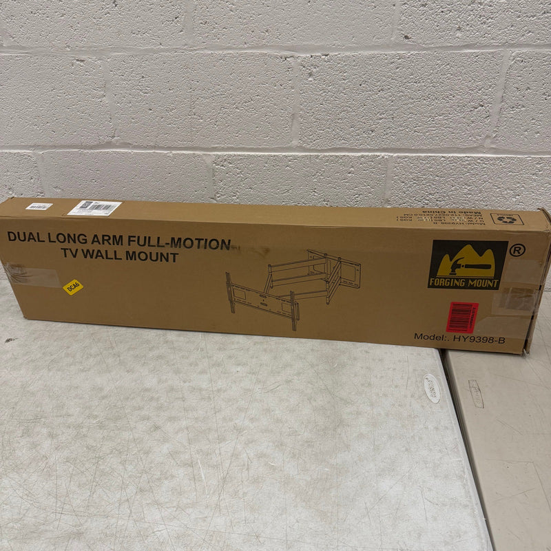 Full Motion Long-Arm TV Mount (43in arm) Fits 42–90" Flat/Curve TVs - Black