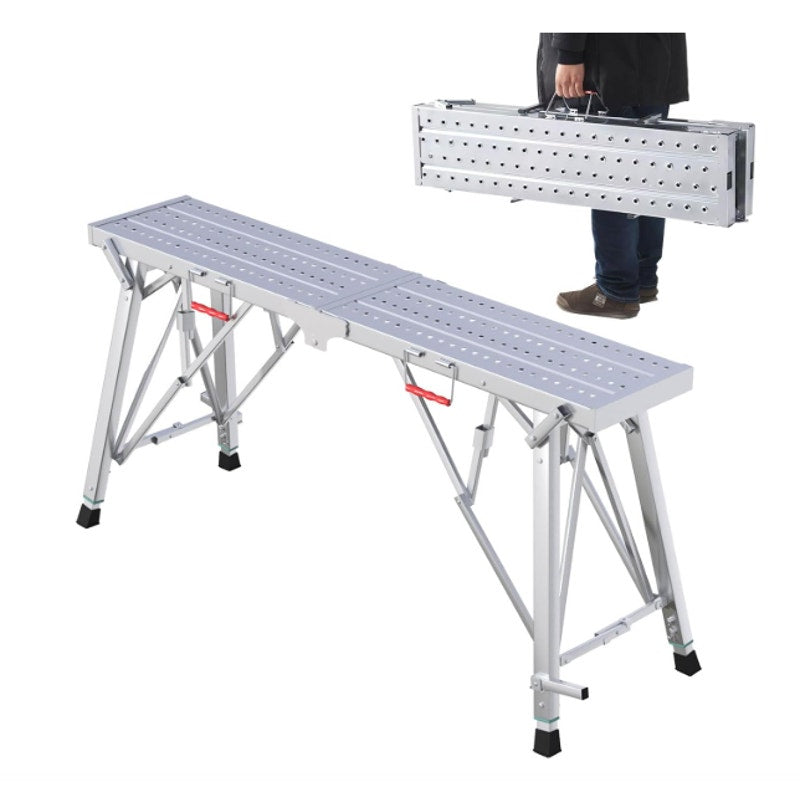 DaoLift 70.87"x9.84" Carbon Steel Scaffolding Platform Work Bench 660 LBS