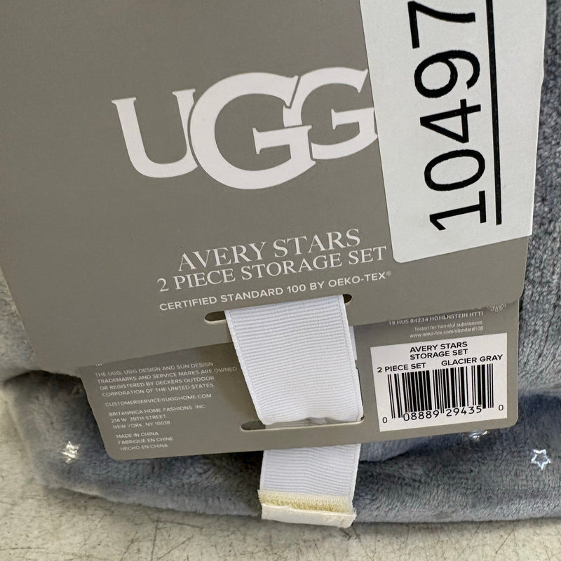 UGG Avery Stars 2-Piece Storage Square Bin & Round Waste Bin Soft - SEE DETAILS