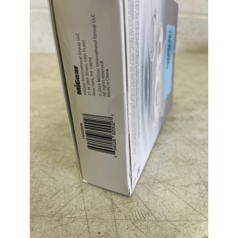 2boom Bluetooth Apex Air True Wireless Earphones w Case - White - TWS200W