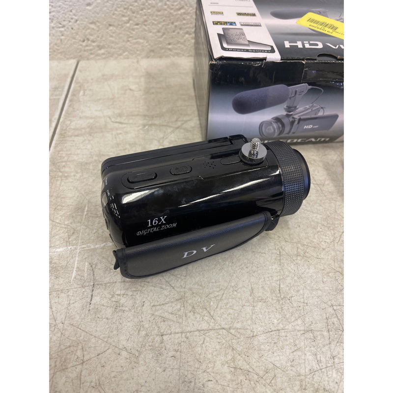 HD Video Camera 1080P 16MP Camcorder IR Night Vision Vlogging Camera Black w Mic