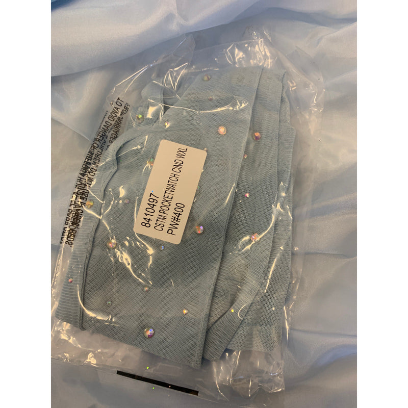 Party City Cinderella Costume, Disney Descendants 4  Blue Sparkly ADULT XL