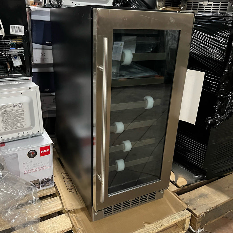 Danby 28 Bottle Upright Wine Cooler, 3.1 cuft, Built-In 15-In, SEE DETAILS